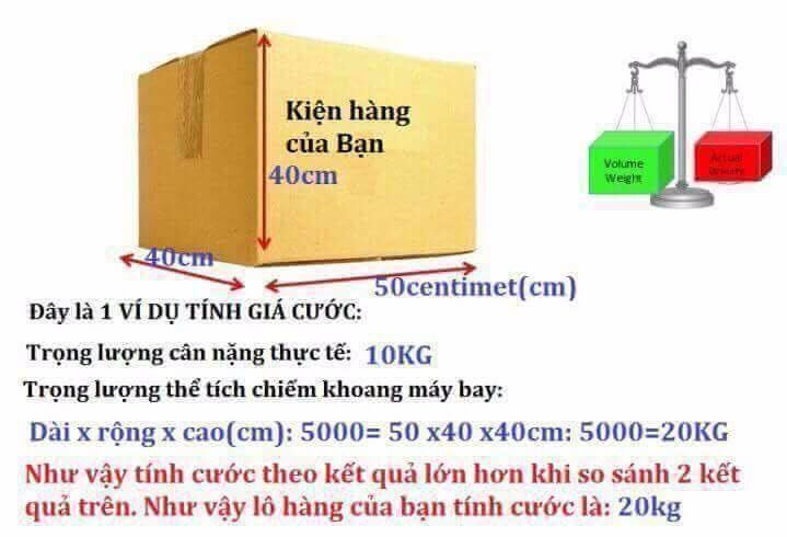 CÁCH TÍNH DIM TRONG VẬN CHUYỂN HÀNG HOÁ QUỐC TẾ